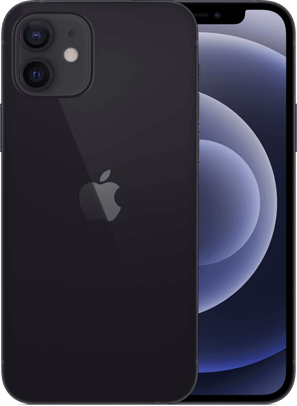 Atnaujintas Apple iPhone 12 64GB Black telefonas