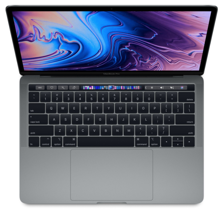 Atnaujintas Apple Macbook Pro 13" - Intel i7 2,7GHz - 16GB Ram - SSD 256GB - 2018 - Space Gray - Qwerty US - nešiojamas kompiuteris
