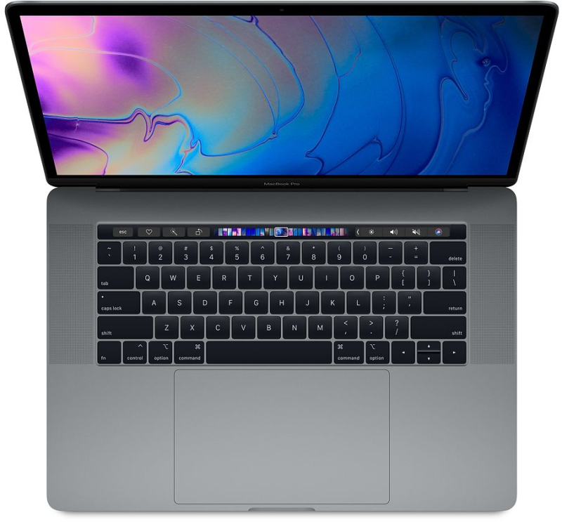 Atnaujintas Apple Macbook Pro 15" - Intel i7 2,2GHz - 16GB Ram - SSD 512GB - 2018 - Space Gray - Qwerty US - nešiojamas kompiuteris